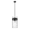 Z-Lite Fontaine 4 Light Pendant, Matte Black & Clear 3035P12-MB - alternate 7